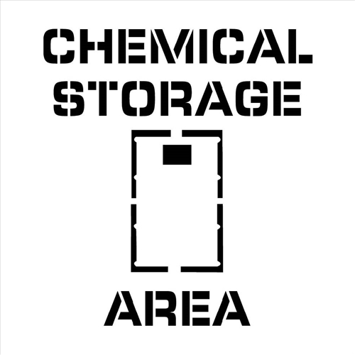 Chemical Storage Area Plant Marking Stencil (PMS223)