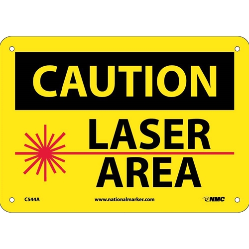 Caution Laser Area Sign (C544A)