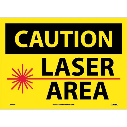 Caution Laser Area Sign (C544PB)