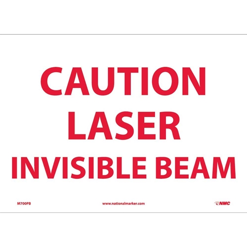 Caution Laser Invisible Beam Sign (M700PB)