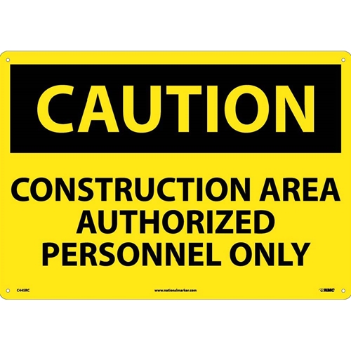 Large Format Caution Construction Area Sign (C445RC)