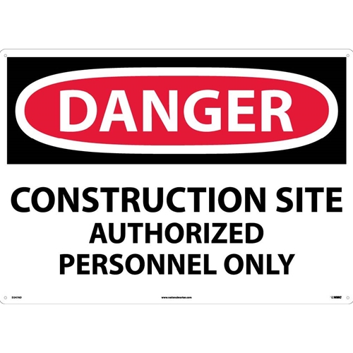 Large Format Danger Construction Site Sign (D247AD)