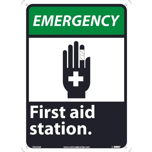 Emergency First Aid Station Sign (EGA3AB)