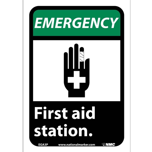 Emergency First Aid Station Sign (EGA3P)