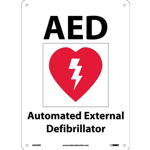 Aed Automated External Defibrillator Sign (M609RB)