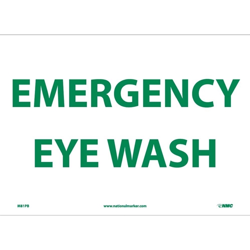 Emergency Eye Wash Sign (M81PB)