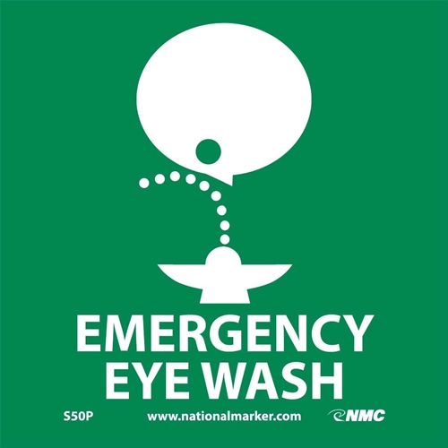 Emergency Eye Wash Sign (S50P)