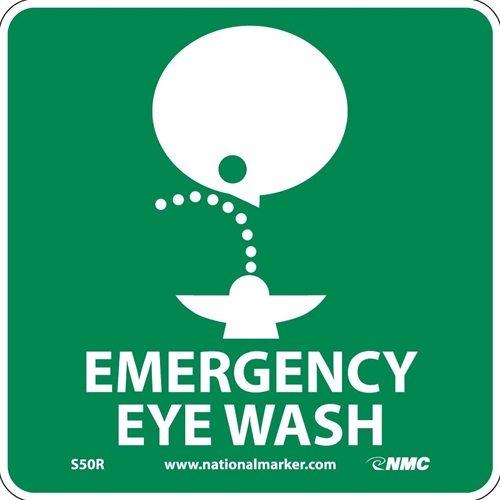 Emergency Eye Wash Sign (S50R)