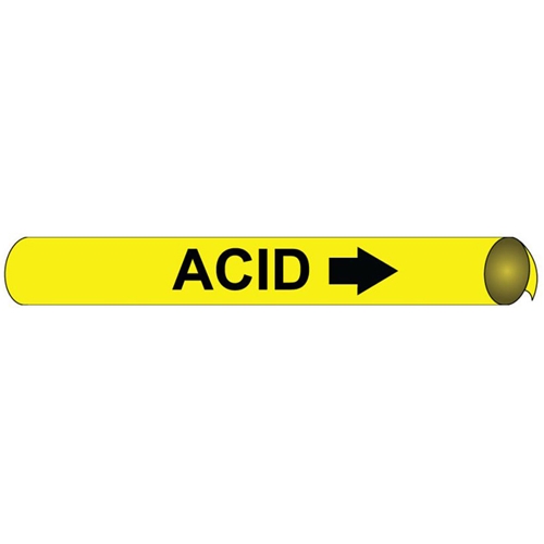 Acid Precoiled/Strap-On Pipe Marker (F4001)