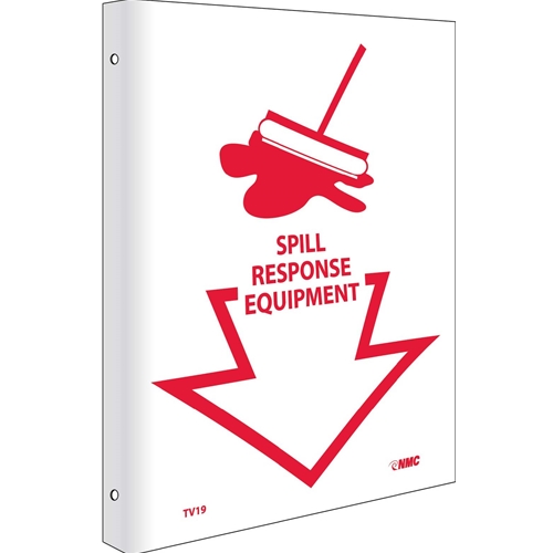 2-View Spill Response Equipment Sign (TV19)