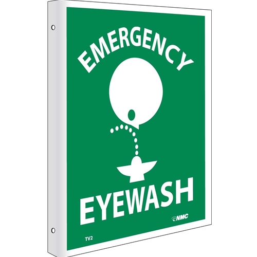 2-View Emergency Eyewash Sign (TV2)