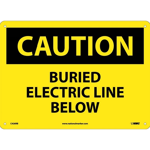 Caution Buried Electric Line Below (C426RB)