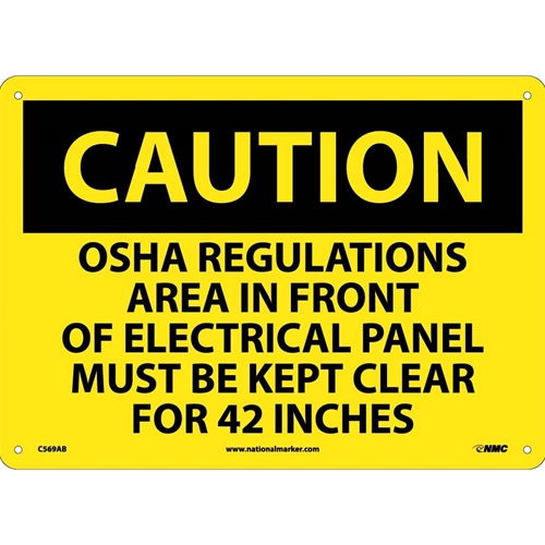 Caution Electrical Hazard Sign (C569AB)