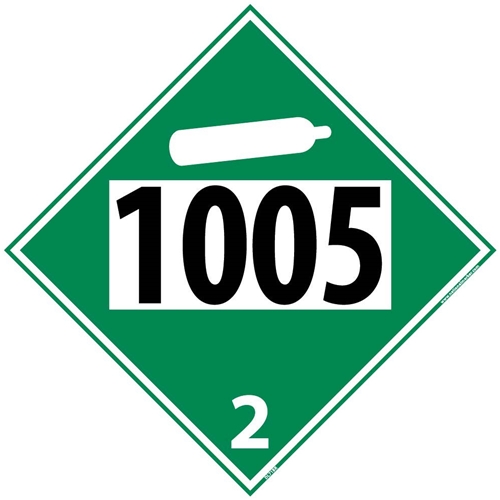 1005 2 Dot Placard Sign (DL71BR)