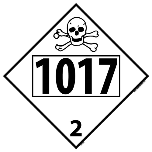 1017 2 Dot Placard Sign (DL72BR)
