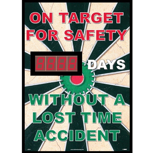 On Target For Safety Days Without A Lost Time Accident Scoreboard (DSB51)