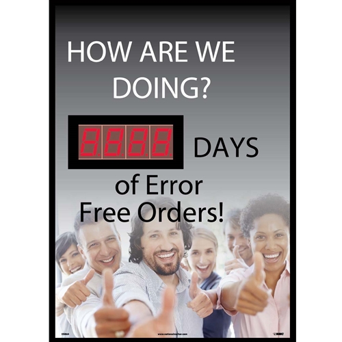 How Are We Doing  Days Of Error Free Orders Scoreboard (DSB64)