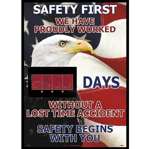 Safety First America Themed Insight Digital Scoreboard (DSB806)