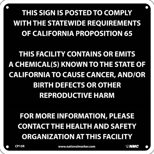 This Sign Is To Comply With The Statewide Requirements California  Proposition 69 (CP15R)